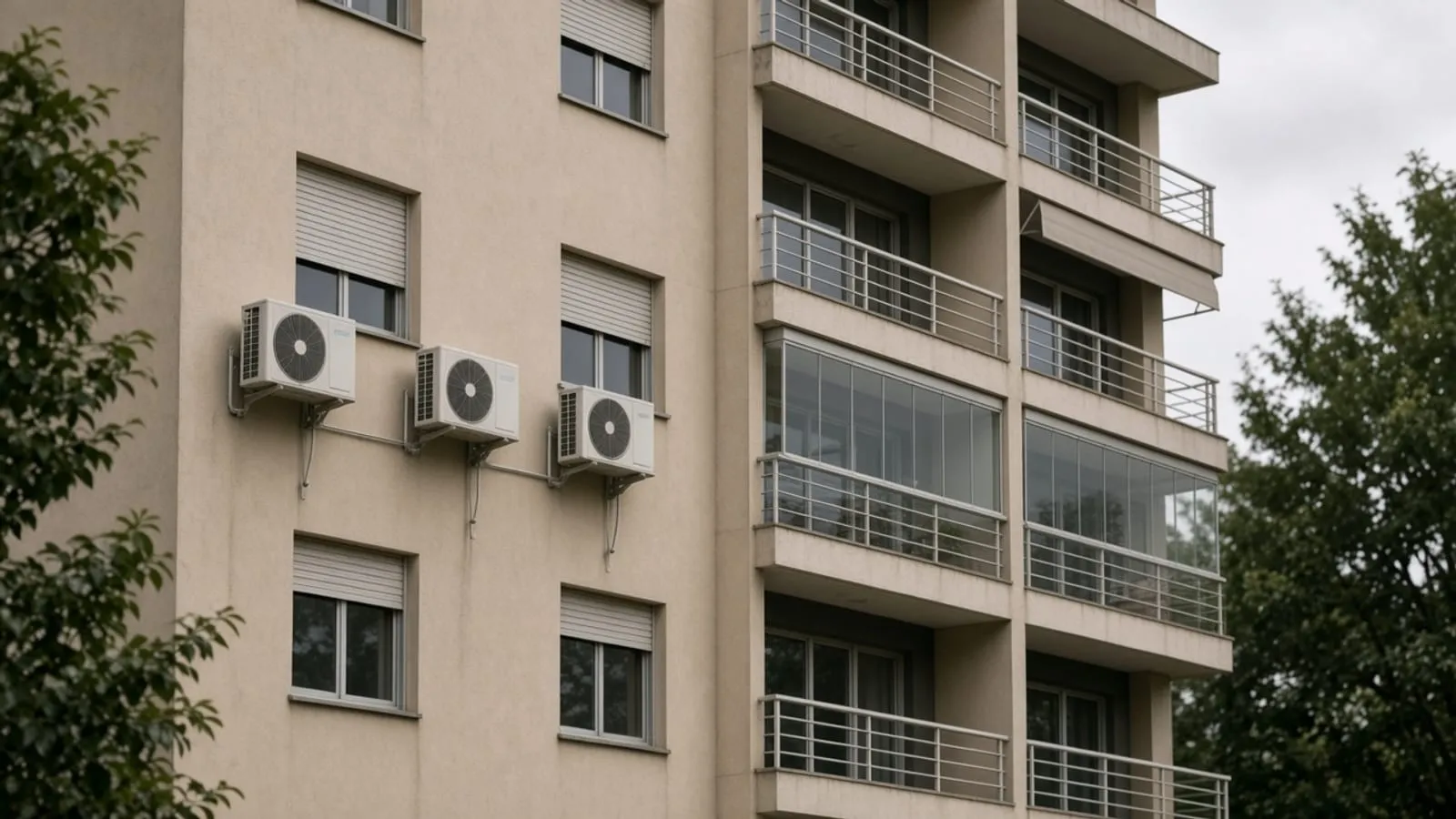 Varandas, uma com toldo liso e outra envidraçada